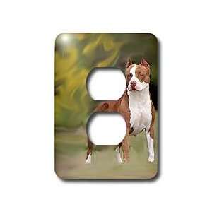   American Pit Bull Terrier   Light Switch Covers   2 plug outlet cover
