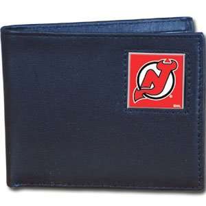   Bifold Genuine Leather Wallet   New Jersey Devils