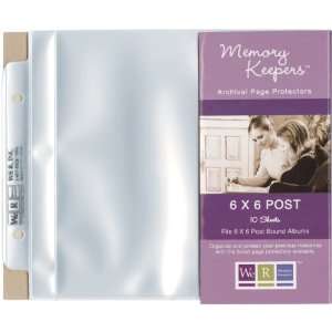 Post Page Protectors 6X6 10/Pkg Top Loading