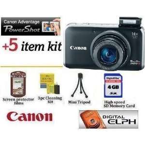 Canon PowerShot SX210 IS Digital Camera (Black) 14.1MP 