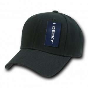  by DECKY BLACK SIZE FITTED BASEBALL CAP HAT CAPS HATS 