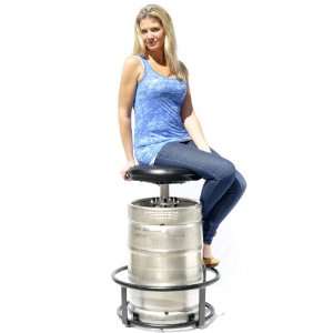 Keg Stool Kit with Decommissioned Keg Shell 