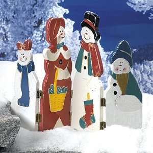  Snowman Family (Decorative Wood Screen) 