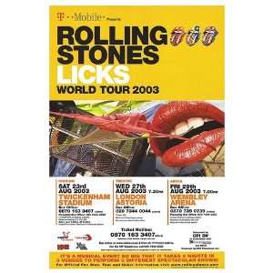  Rolling Stones Music Poster, 40 x 60