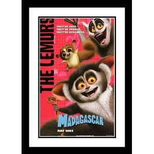  Madagascar 20x26 Framed and Double Matted Movie Poster 