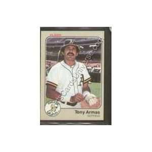 1983 Fleer Regular #513 Tony Armas, Oakland Athletics 