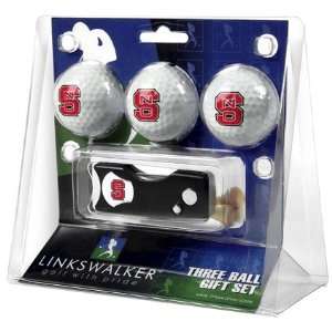  North Carolina State 3 Ball Gift Pack with Spring Action 