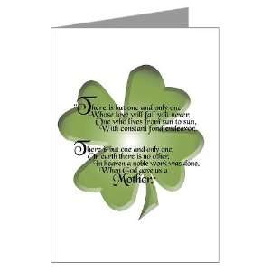 Irish Celtic Blessing for Mothers Greeting Card with Envelope