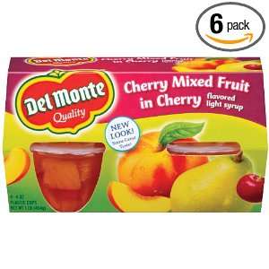 Del Monte Cherry Mixed Fruite in Cherry Flavored Light Syrup, 16 Ounce 
