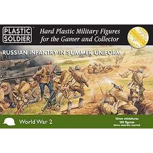  Plastic Soldier 15mm WWII Russian Infantry Summer Uniform 
