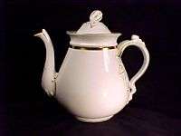 Old Paris Porcelain 2nd Empire Gourd Finial Teapot  