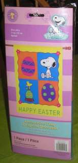 PEANUTS SNOOPY AND WOODSTOCK EASTER DECORATIVE FLAG  