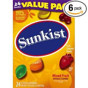 Fruit Shapes Fruit Flavored Snacks, Sunkist Mixed Fruit, 23.4 Ounce 