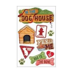  Paper House Pet 3 D Stickers Dog; 3 Items/Order Arts 