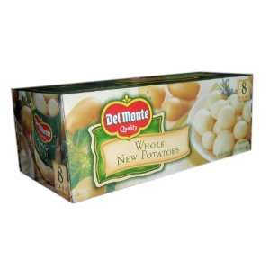 Del Monte Whole New Potatoes 8 Cans Grocery & Gourmet Food