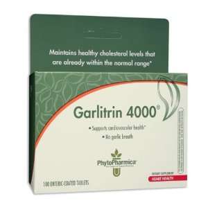  Garlitrin 4000 100 Enteric Coated Tabs Health & Personal 