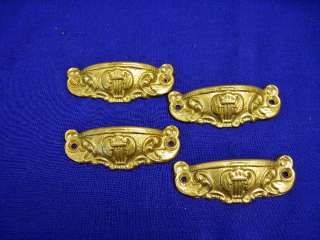 Antique Brass Greek Or Roman Style Drawer Pulls  