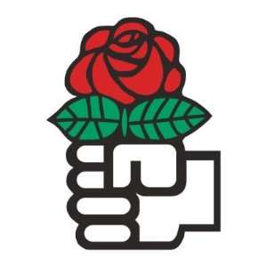  Democratic Socialism (the fist and rose symbol) Sticker 