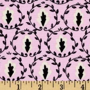  44 Wide McKenzie Leaves Pink Fabric By The Yard Arts 
