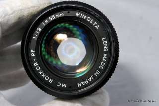 Used MC Rokkor PF Minolta 55mm f1.9 lens