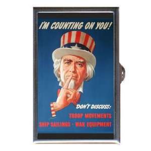  World War II Uncle Sam Retro Coin, Mint or Pill Box Made 