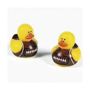  Mini Footbal Rubber Ducks (6 dozen)   Bulk Toys & Games