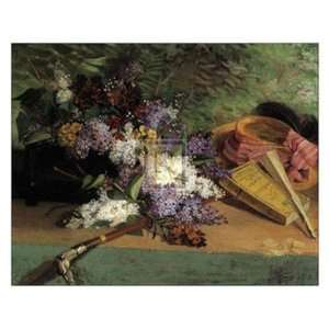   Still Life with Lilac by Henri Julien Dumont 30x24