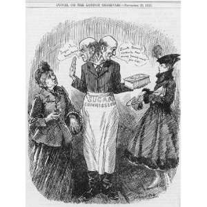 Punch Cartoon Depicting Sugar Rationing in Great Britain During World 