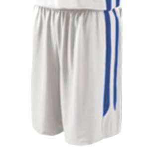  Holloway Ladies Pinelands Custom Basketball Shorts WHITE/ROYAL 