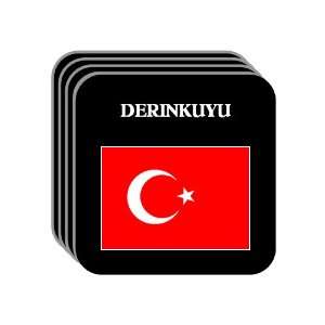  Turkey   DERINKUYU Set of 4 Mini Mousepad Coasters 