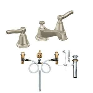 Moen T6205BN 9000 Rothbury Two Handle Low Arc Bathroom Faucet with 