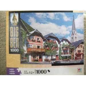  Big Ben 1000pc Village Square Hallstatt Austria Puzzle 