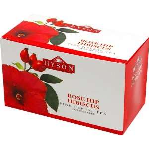 ROSEHIP AND HIBISCUS (Herbal Tea) HYSON, 20 Teabags in Cardboard 