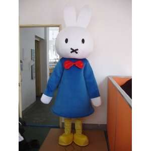  Lovely Blue Miffy Rabbit Bunny Mascot Costume Fancy Dress 