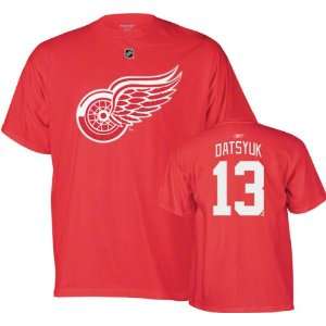   Datsyuk Youth Reebok Player Name and Number Detroit Red Wings T Shirt