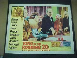 KING OF THE ROARING 20s, orig LCS (David Janssen)  