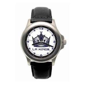 Los Angeles Kings Mens Rookie League Leather Strap Watch 