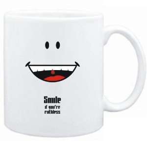    Mug White  Smile if youre ruthless  Adjetives