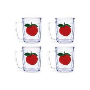 Tervis Tumblers   Fruit   Apple   17 oz Mugs   set of 4 