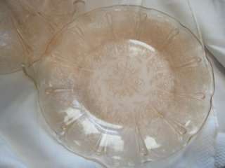 Vintage Pink Jeannette Depression Glass~Cherry Blossom~Dinner Plates 