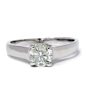 00CT GENUINE DIAMOND ROND CUT ENGAGEMENT LATTACE RING CATHEDRAL 14K 
