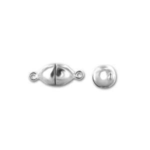  6x10mm Sterling Silver Oval Magnetic Clasp Arts, Crafts 