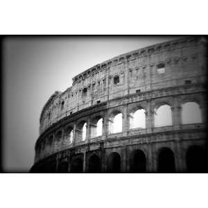 Roman Coliseum Black and White Print Rome Italy ITBW3951 4x6  