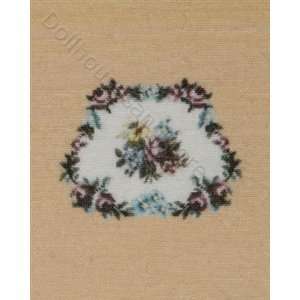  Miniature Tan Floral Needlework Kit by Lindees Little 