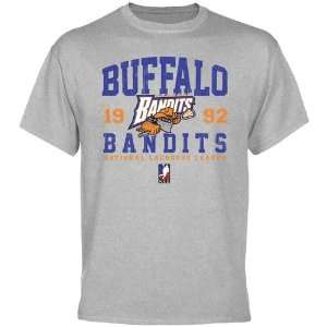  Buffalo Bandits Established T Shirt   Ash Sports 