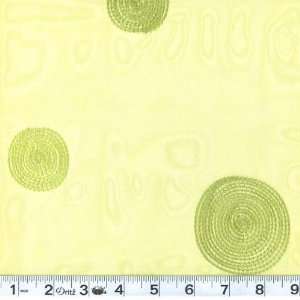  54 Wide Bombay Circles Sheer Lime Fabric By The Yard 