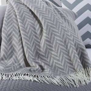  Happy Chic by Jonathan Adler Chevron Throw with Fringe 
