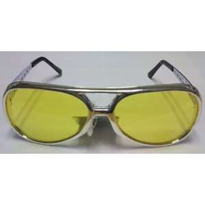  Rock N Roll Sunglasses   Silver Rims/Yellow Lenses Toys 