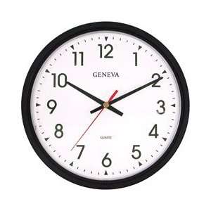  Geneva Commercial Wall Clocks 14 BLK PLSTC QUARTZ WALL 