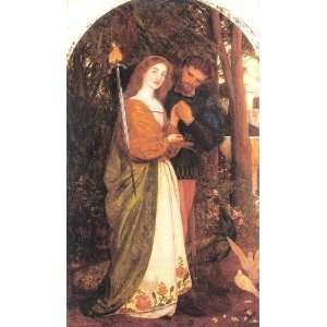    Arthur Hughes   24 x 40 inches   The Guarded Bower